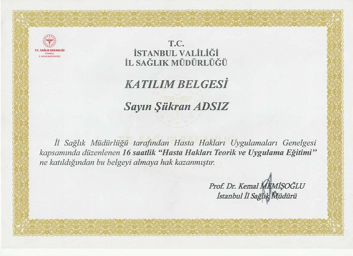 Master Course Basic Implantology Certificate of Achievement, 2022